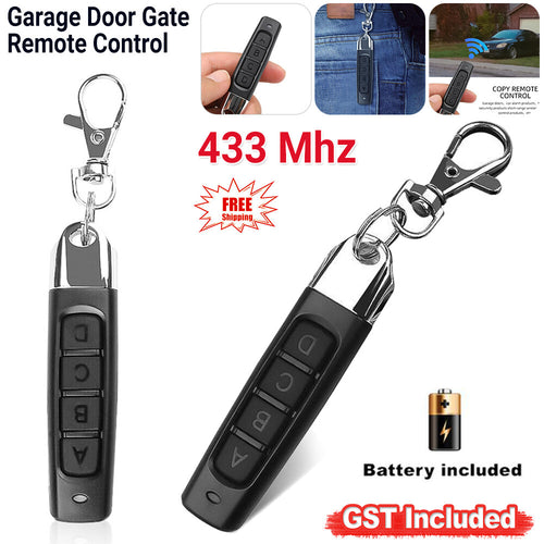 Universal Replacement Garage Door Car Gate Cloning Remote Control Key Fob 433mhz