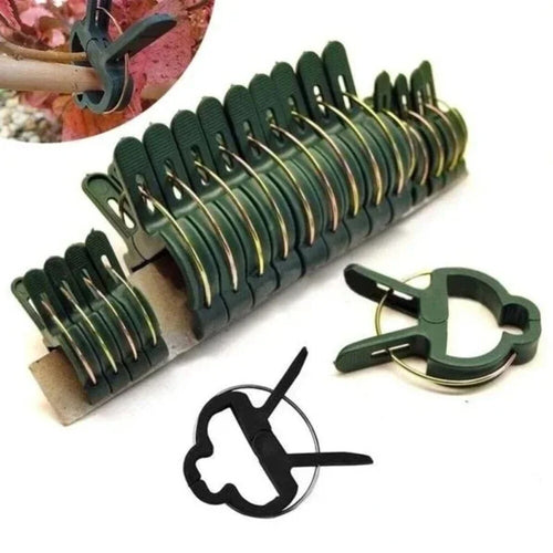 100x Garden Plant Clip Tomato Tie Stem Orchid Support Weatherproof Grow Training
