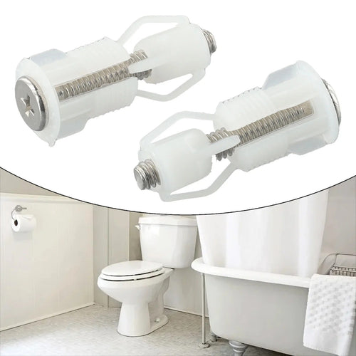2PCS Toilet Seat Fixing Screws Nut Cover WC Blind Hole Mounting Repair Kit – Compatible with Seat