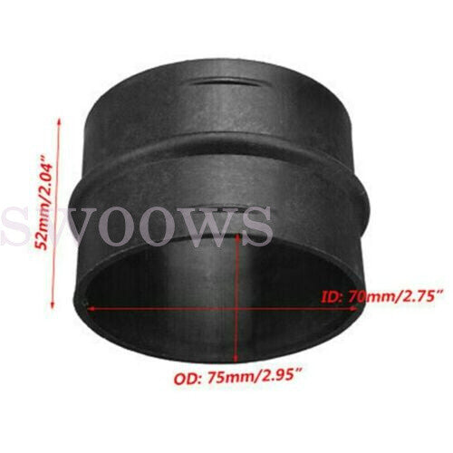 75mm Duct Joiner Pipe Air Diesel Heater Hose Connector For Eberspacher 1/2/3pcs