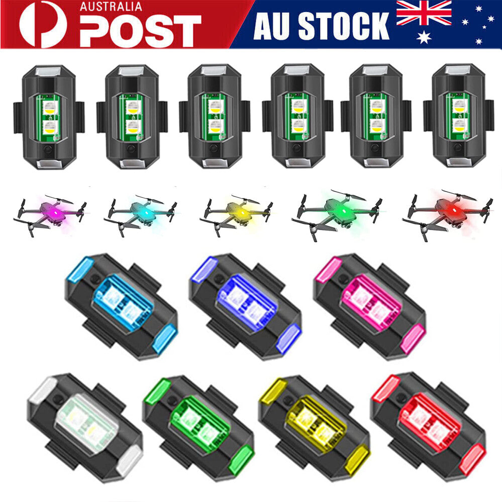 Motorcycle Light Drone Strobe Light 7 Color Mini USB LED Anti-Collision Bike Aircraft Night Flying Flashing Warning Signal Light