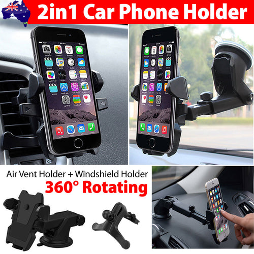 Universal 360° Windshield Car Mount Holder Phone Stand For GPS Mobile iPhone 17