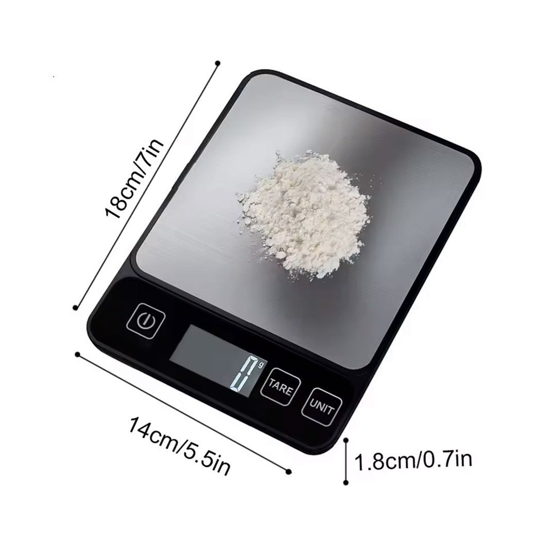 10kg Kitchen Scale LCD Digital Display Electronic Table Scale Baking Gram Weight Scales For Personal Healthy Diet Food Scale