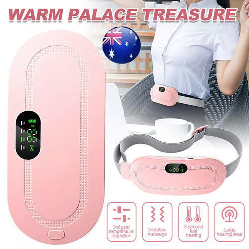 Heating Pad Massage Period Pain Relieve Therapy Menstrual Cramp Electric Belt AU