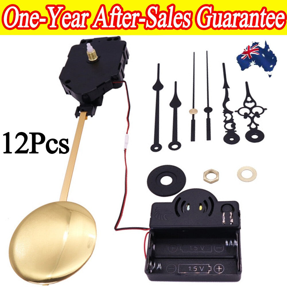 Quartz Wall Clock DIY Pendulum Movement Mechanism Hands Plus Pendulum Repair Kit