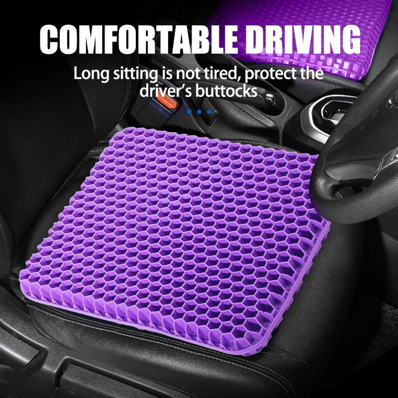 Automotive Gel Seat Cushions Designed for Summer Breathable Honeycomb Decompression Back Tailbone Pain Home Office Wheelchair
