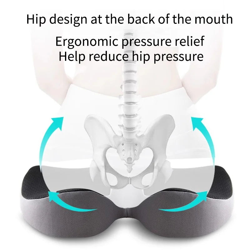 Cushion Non Slip Orthopedic Memory Foam Prostate Cushion Compatible with Tailbone Sciaticaback Pain Relief Comfort Chair Car Seat