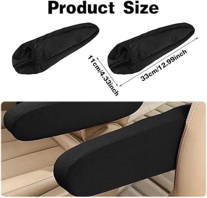 2PC Car Front Seat Armrest Covers,Universal Size Seat Arm Rest Cover,Flat Clo...