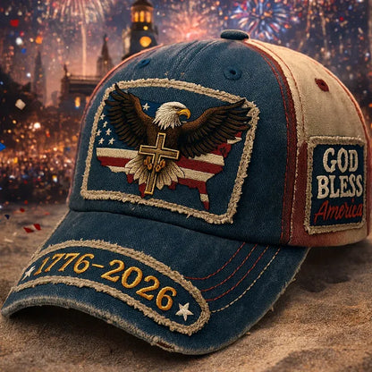 1776 HERITAGE™ Freedom 250 Patriot Cap Premium American – Embroidered USA 250th Anniversary Hat
