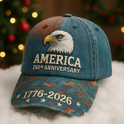 1776 HERITAGE™ Freedom 250 Patriot Cap Premium American – Embroidered USA 250th Anniversary Hat