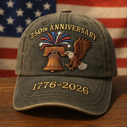 1776 HERITAGE™ Freedom 250 Patriot Cap Premium American – Embroidered USA 250th Anniversary Hat