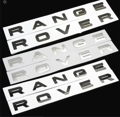 Range Rover Bonnet & Boot Gloss Black Badge GENUINE ABS Lettering Evoque