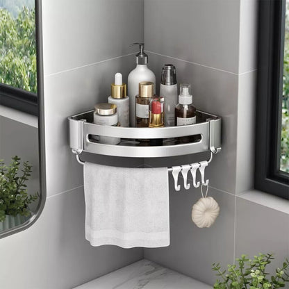 Wall Mounted Triangle Corner Shelf Bathroom Storage Rack for Shower Toiletries