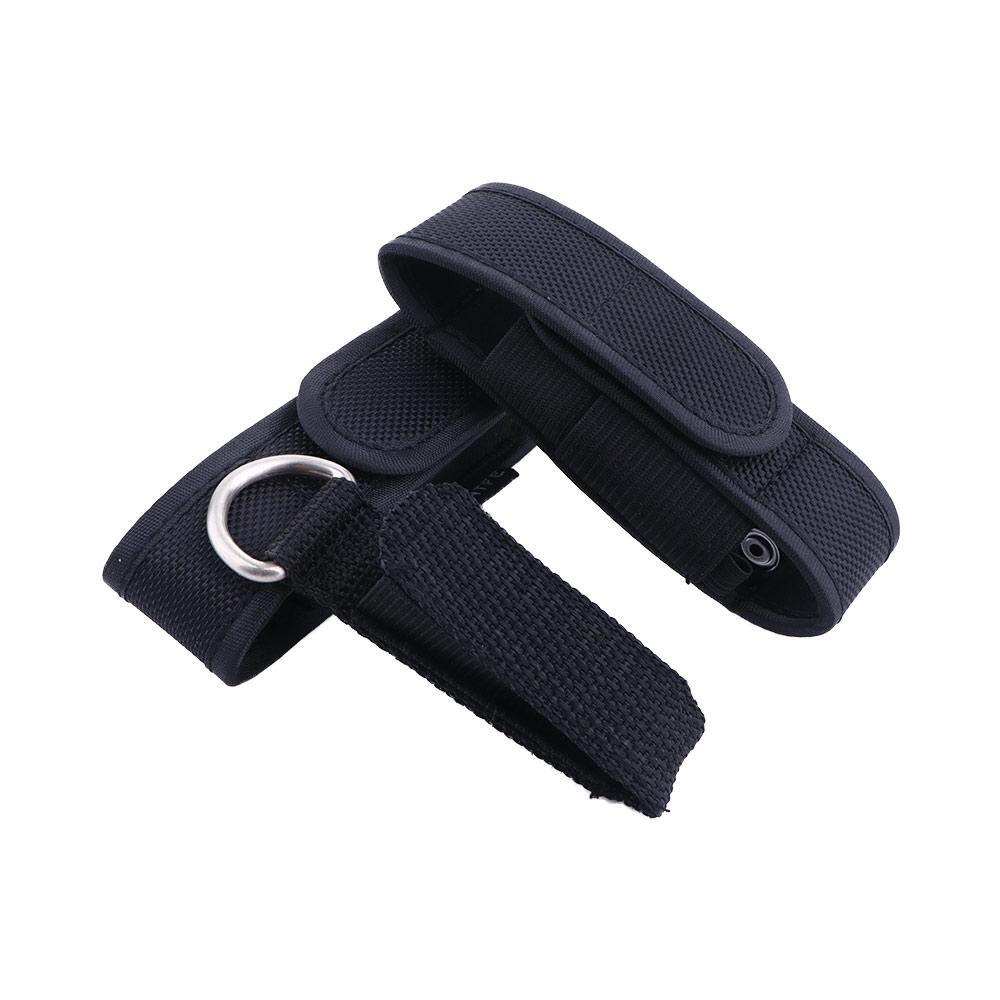 Black Nylon Holster Holder Case Belt Magic Pouch for LED Flashlight Torch AU