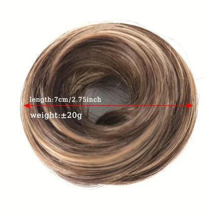 Elegant Messy Bun Hair Piece Scrunchie Updo Cover Hair Extension Thick Hairpiece