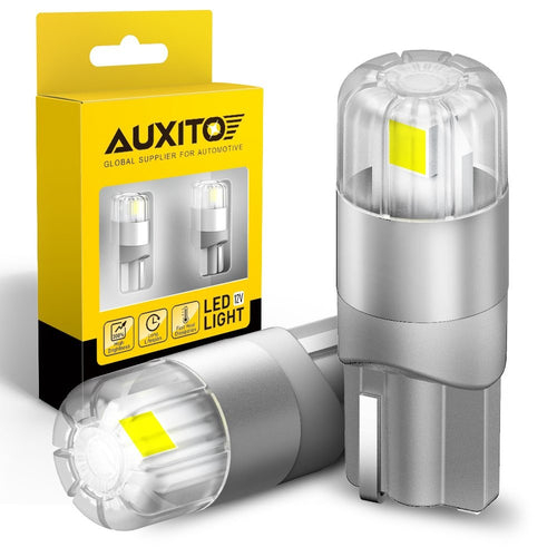 2X Auxito Super Bright W5W 175 2825 168 194 T10 LED Parking Light Bulb T10 White