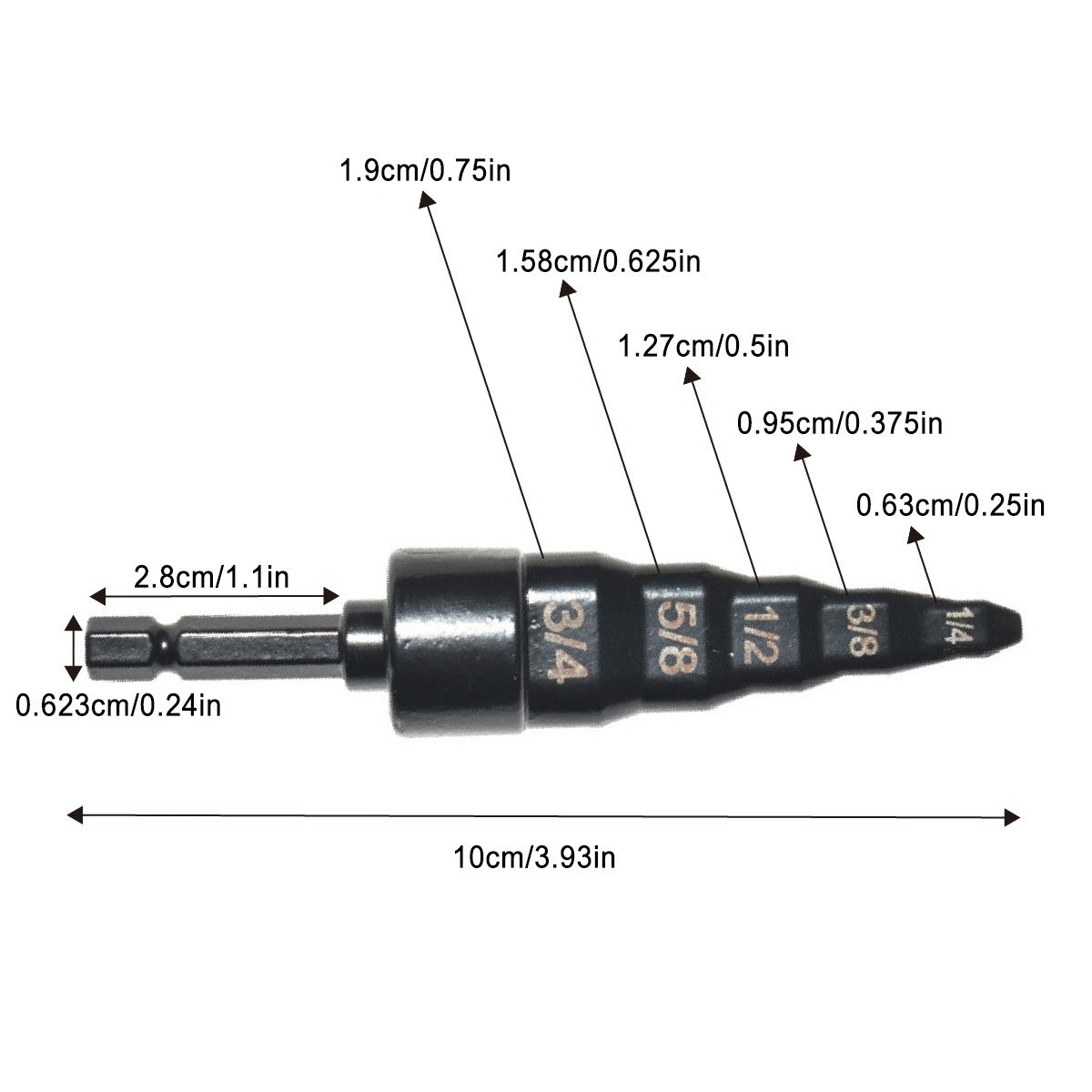 HVAC Copper Pipe Expander Hex Drill Reamer Air Conditioner Installation Tool AU