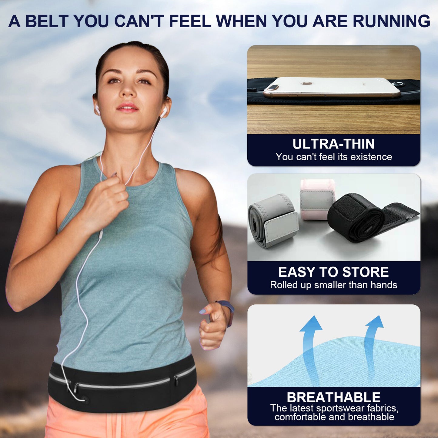 Slimline Running Belt Bum-Bag