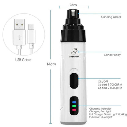 Silent Groom Pro Nail Grinder Silent Groom Pro Dog Cat Nail Grinder Pet Clippers