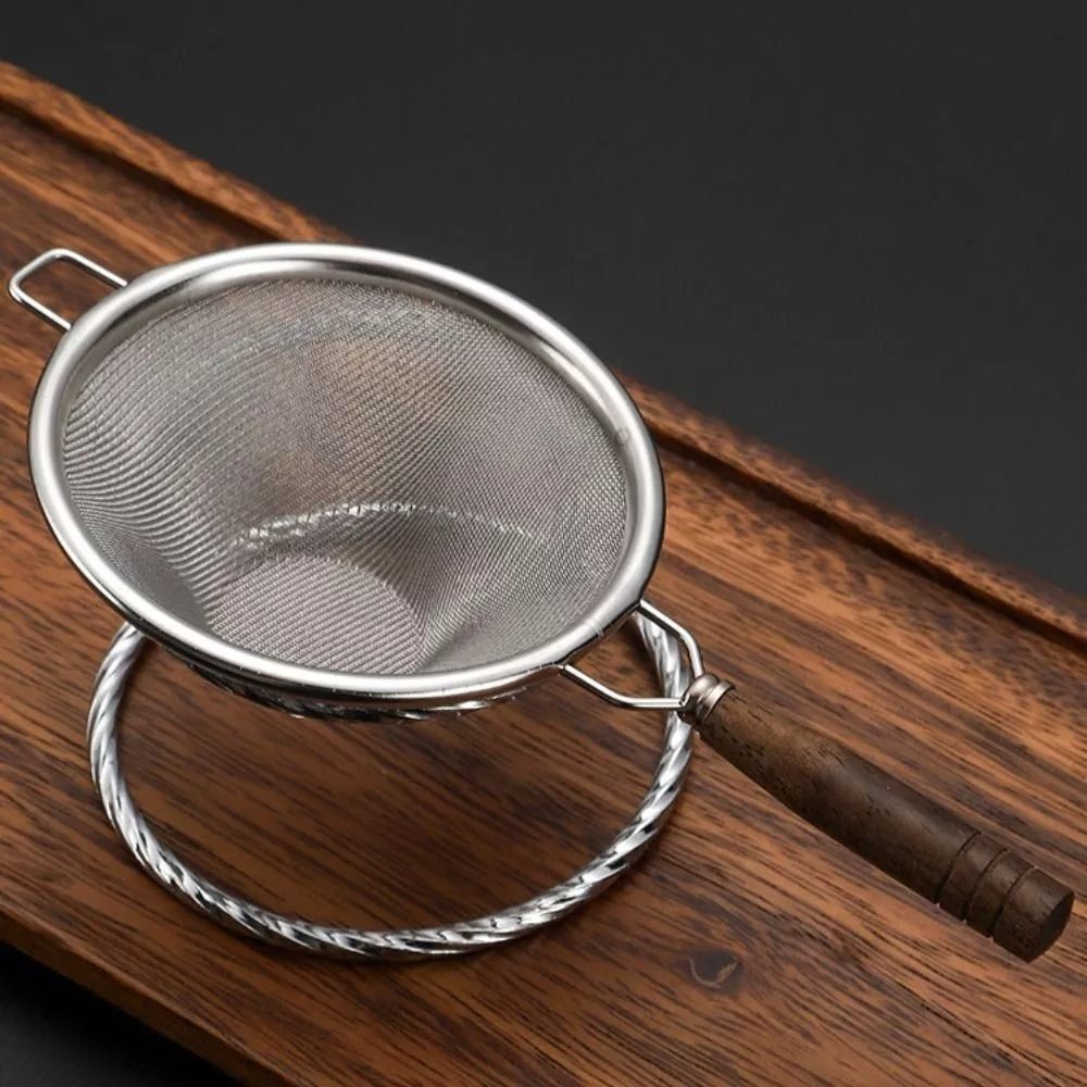 Fine Mesh Tea Strainer Wooden Handle Tea Filter New Tea Infuser
