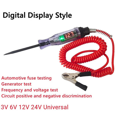 6-24V Digital Electric Circuit LCD Tester Test Lights Car Truck Probe Pen