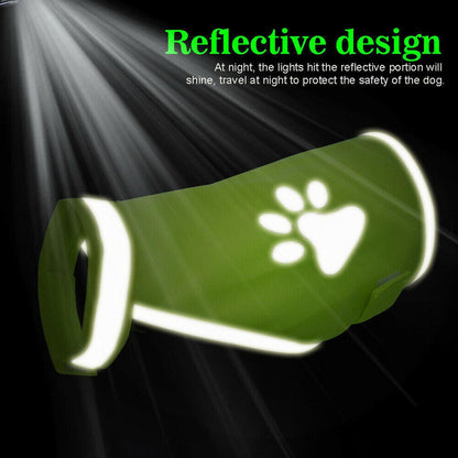 Reflective Dog Safety Vest High Visibility Fluorescent Pet Hi Vis Jacket Coat