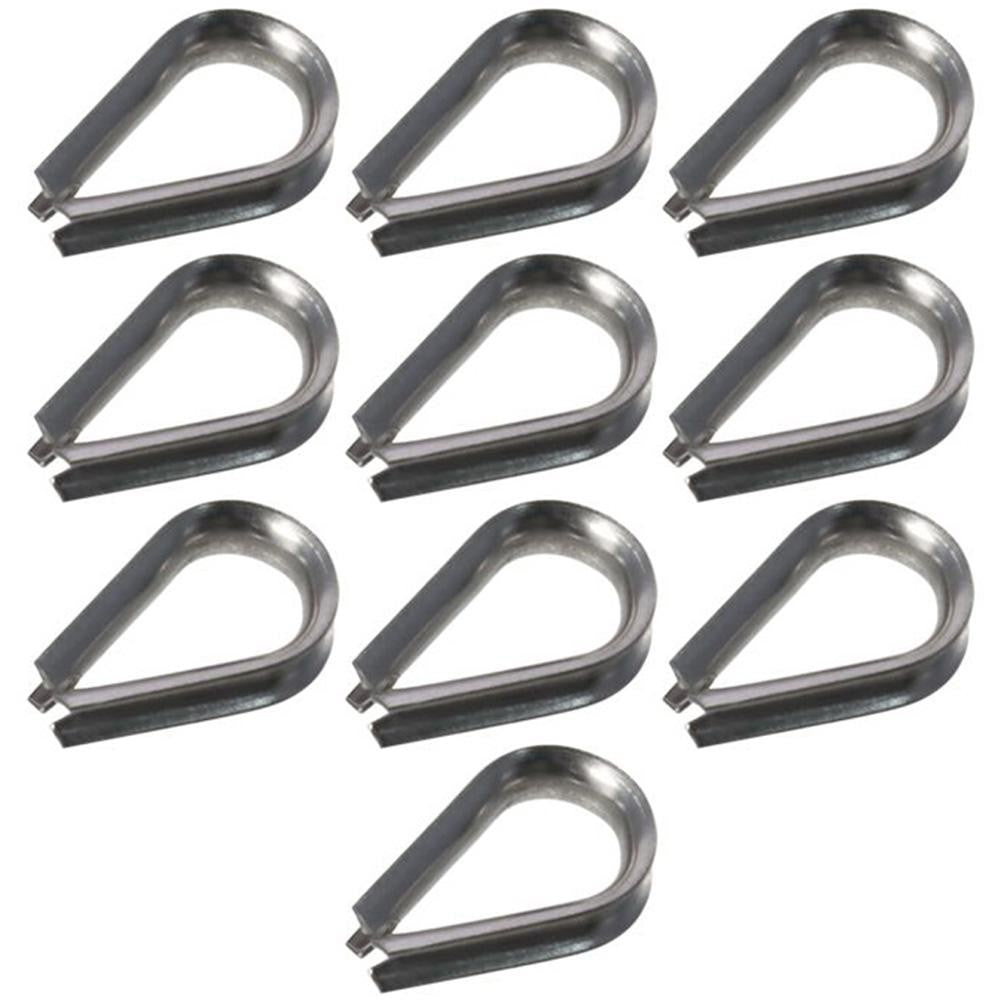 10pcs 1.5-12mm Rope Thimble Rigging Thimbles Ring Clamp  Rope Connecting Head