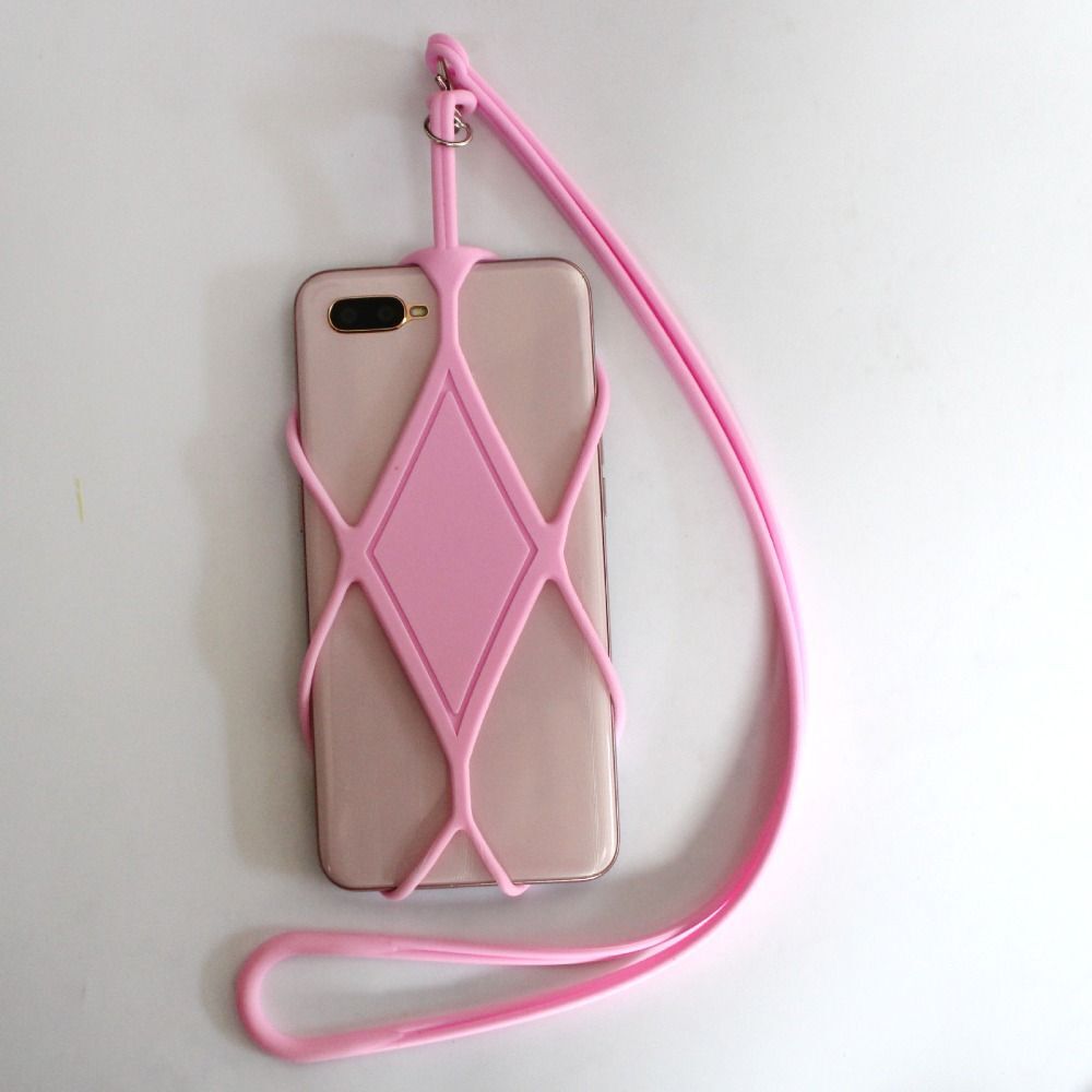 Silicone Cell Phone Strap Cord Holder Neck Lanyard Necklace  Universal