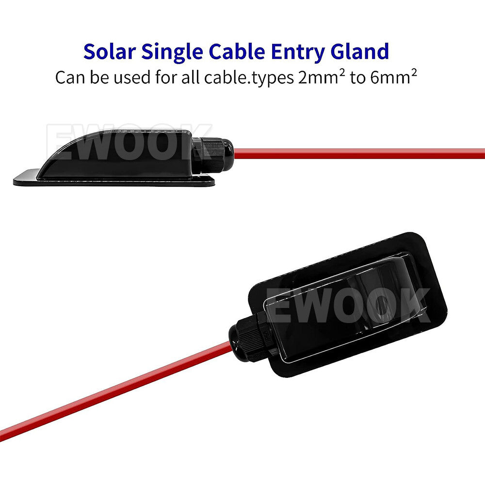 Caravan Solar Car Junction Box Camper Roof Wire Cable Entry Gland Box Waterproof