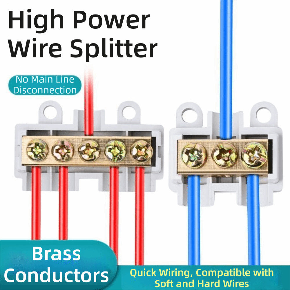 Conductor Brass Quick Terminal Block Large Current Wire Connector  Electrical