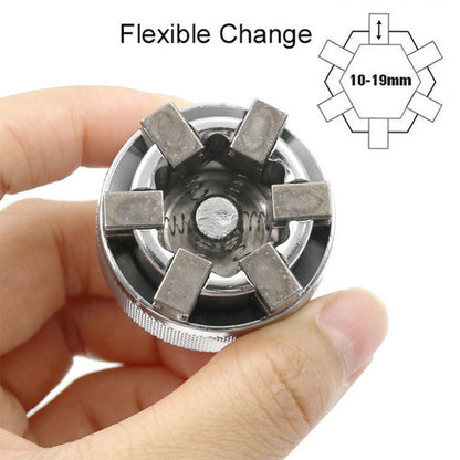 Universal Adjustable Hex Socket Torque Spanner Wrench Sleeve Adapter Tool
