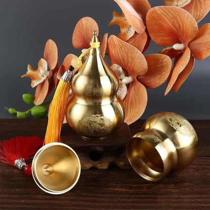 1Pcs Feng Shui Fortune Protection Fire-avoiding Dragon Gourd