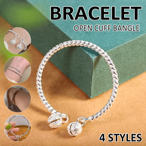 Bangle Bowknot Bell Bracelet Jewellery Korean Wrist Chain Women Silver Pack AU