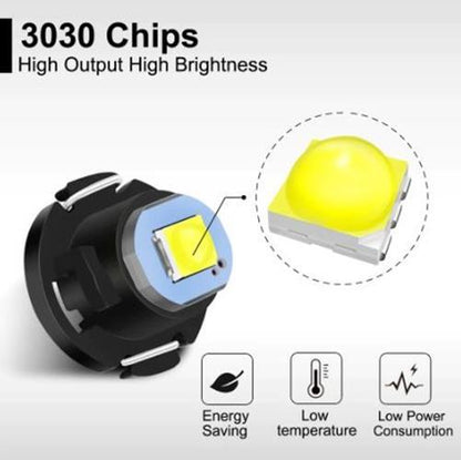 10 x T3 Neo 8mm 3030smd 12v Cool White Dash illumination LEDs White (10pcs)