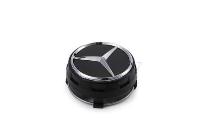 4 75mm Wheel Centre Hub Caps AMG Black Alloy For Mercedes Benz A B C E Class AU