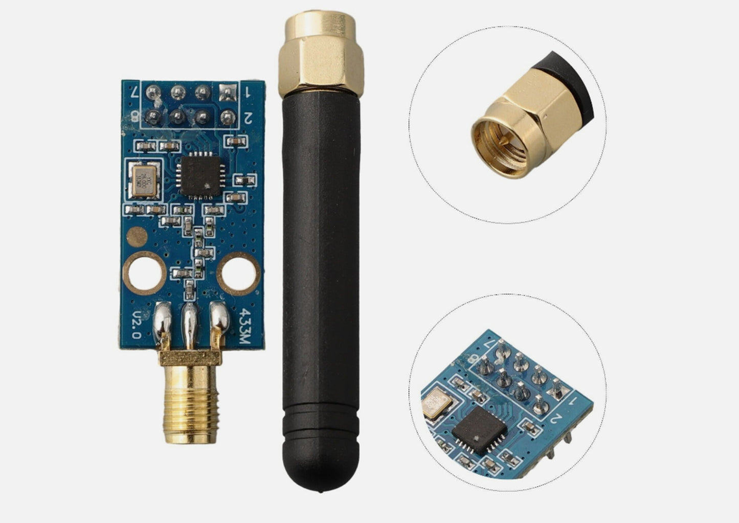 Wireless RF Transceiver 433MHZ Antenna Module Arduino Uno Raspberry PI CC1101