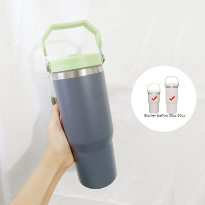 NEW Tumbler Lid Compatible with Stanley IceFlow 30oz Spill Proof Tumbler Cover with Handle