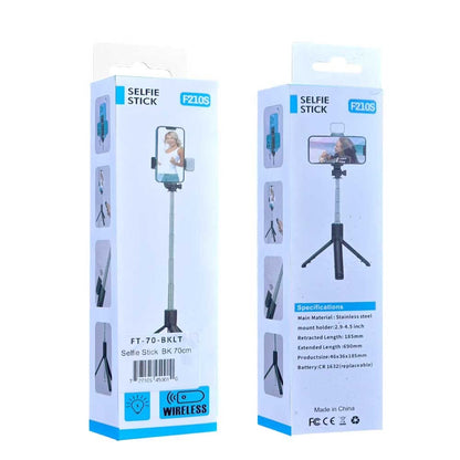 Flexible Tripod Holder Stand Selfie Stick With Bluetooth Remote For Mobile Phone