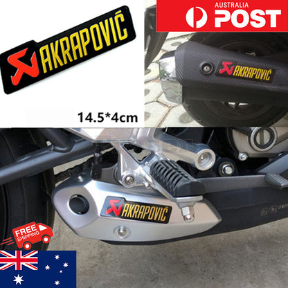 Motorcycle Assort AKRAPOVIC Aluminium Sticker Heat-resistant Exhaust Pipes Decal
