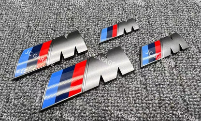 M Sport Cerium Grey Sport Emblem Badge Fender Trunk For BMW M 2 3 4 5 X Series