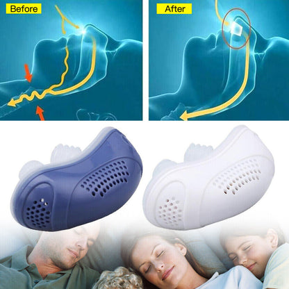Anti Snoring Device Mini Electric CPAP Noise Sleep Apnea Stop Snore Aid Stopper