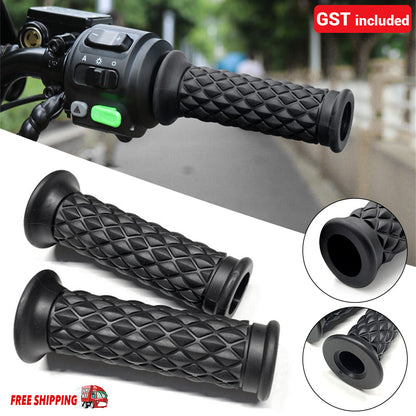 Motorcycle Rubber Gel Hand Grips For 7/8in 22mm Handlebar Sports Bike Universal