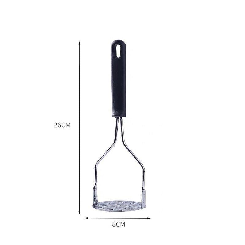 Kitchen Potato Masher Stainless Steel Vegetable Fruit Potatoe Press Crusher AU