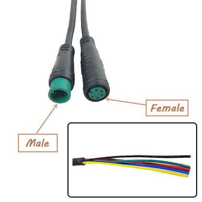 Julet Connector 2,3,4,5,6Pin Extend Cable Waterproof-Connector For Ebike Display