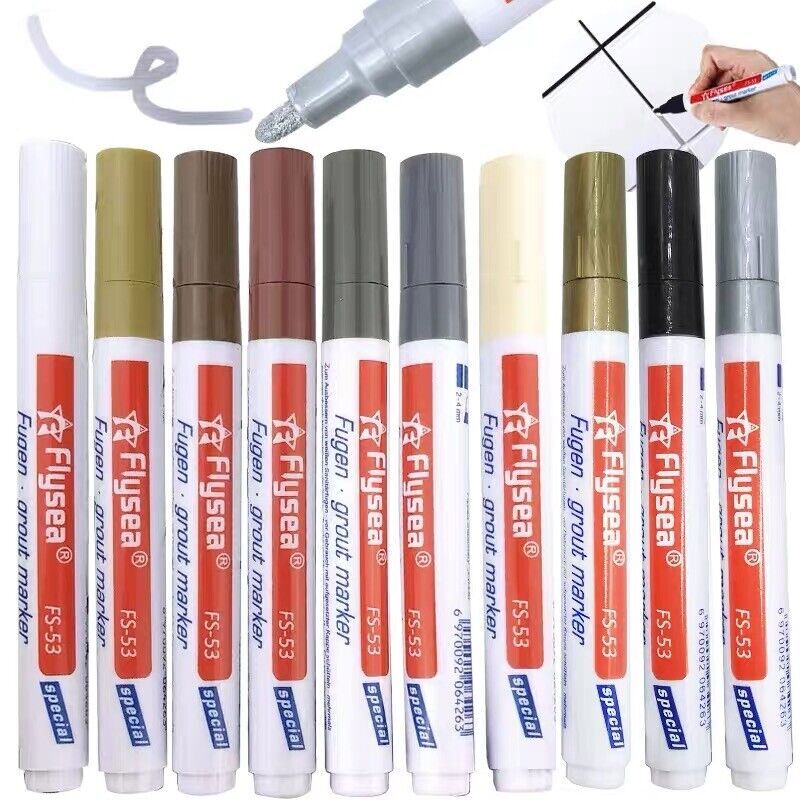 Tile Grout Marker Pen Waterproof Mould Repair Paint Bathroom Floor Gap Restorer