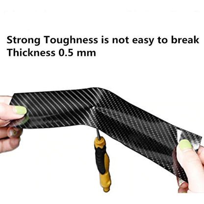 10CM*5M Carbon Fiber Car Sticker Door Sill Scuff Anti-Scratch Tape Protector Ki