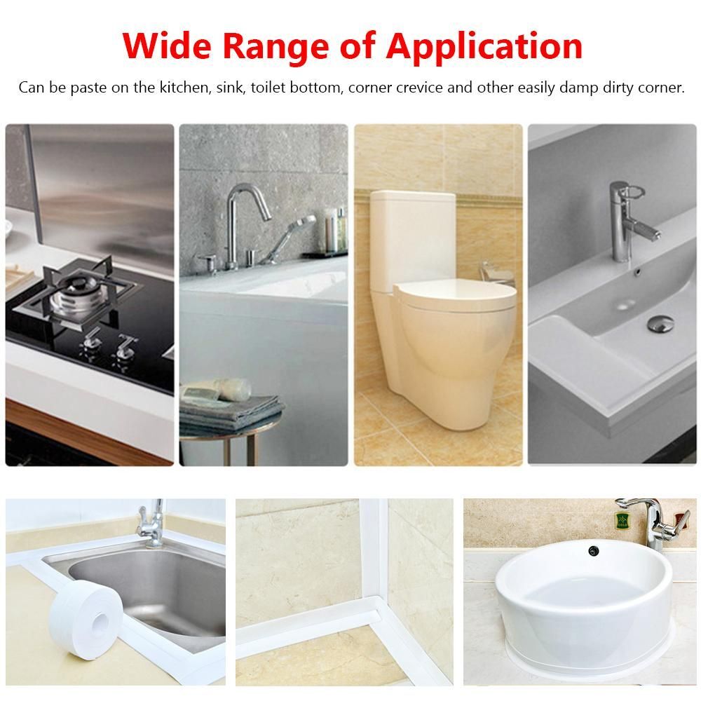 Countertop Caulk Tape Mildew-proof Shower Tile Sealer  Household