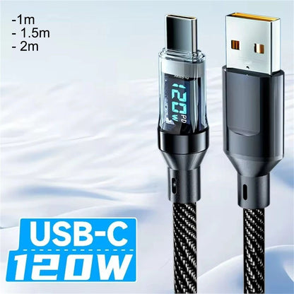Fast Charging USB To Type-C Cable Compatible with Huawei / Xiaomi / Samsung / Vivo