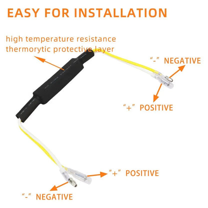 2x LED Indicator Load Resistor Canbus Flasher Hyper Flash Fix Motorbike ATV 12V