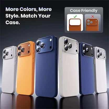 Metal Tempered Glass Camera Lens Cover Compatible with iPhone 17Pro/17 Pro Max
